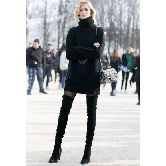 Paul Green Shoes - Paul Green Black Suede Over-the-Knee Boots | Equestrian Chic Meets Euro Street